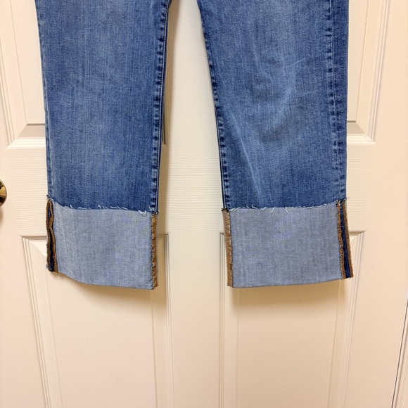 Anthropologie - Pilcro The Scotty Cuffed High-Rise Straight-Leg Jeans 31 - Picture 10 of 11